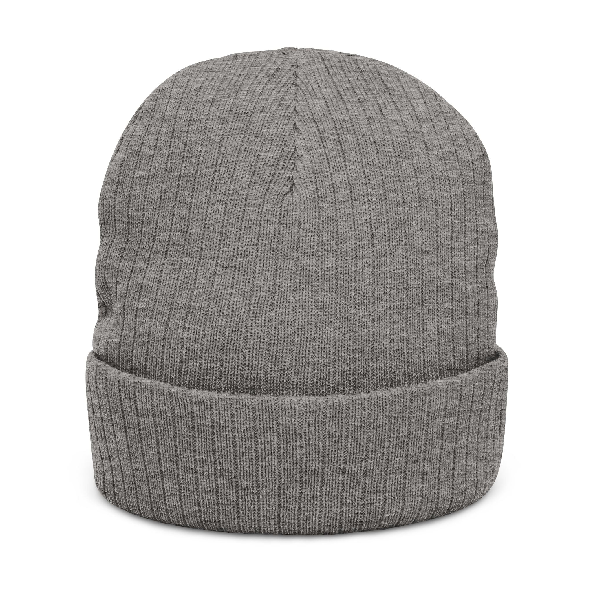 brOKen Logo Embroidered Ribbed Knit Beanie
