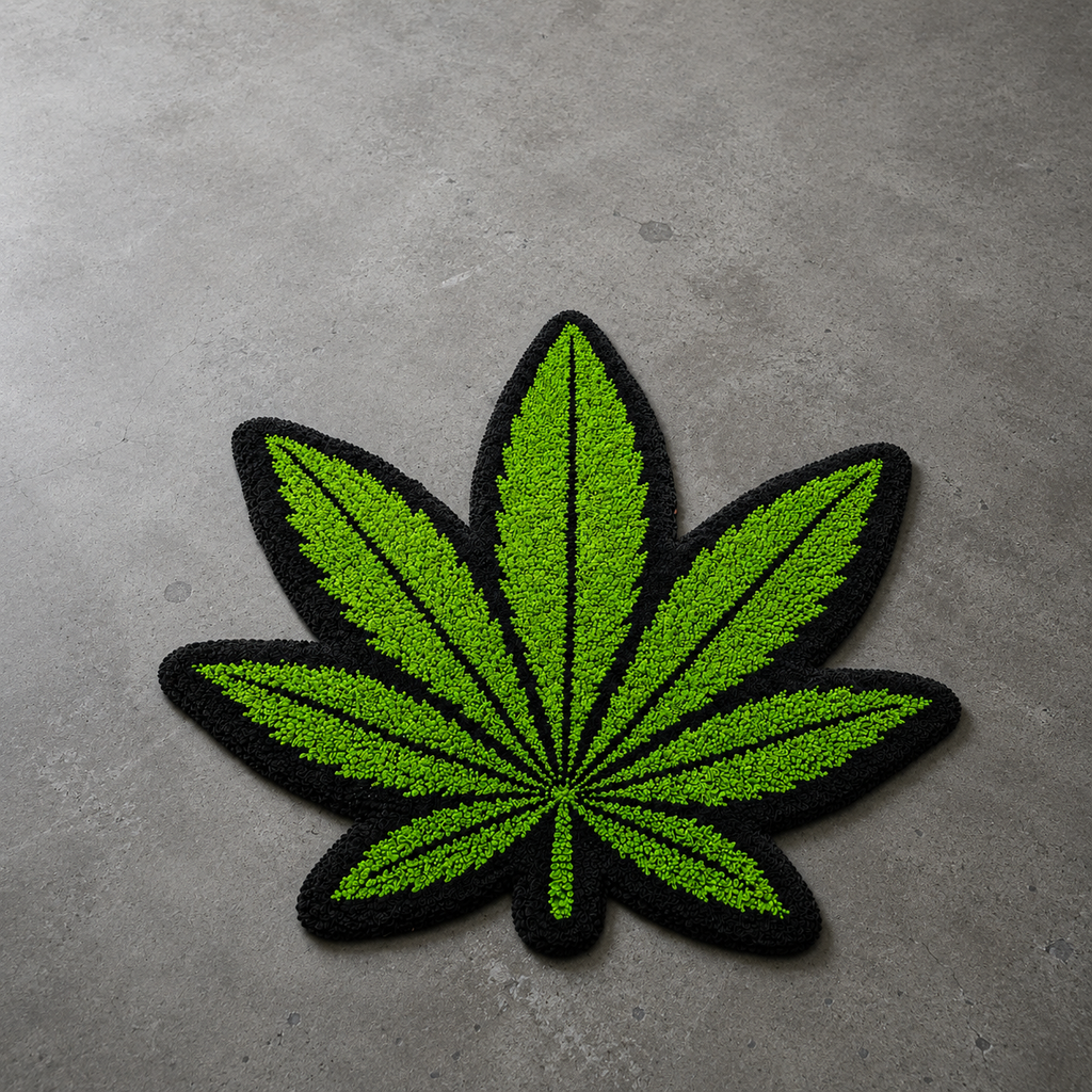 Marijuana Leaf Rug