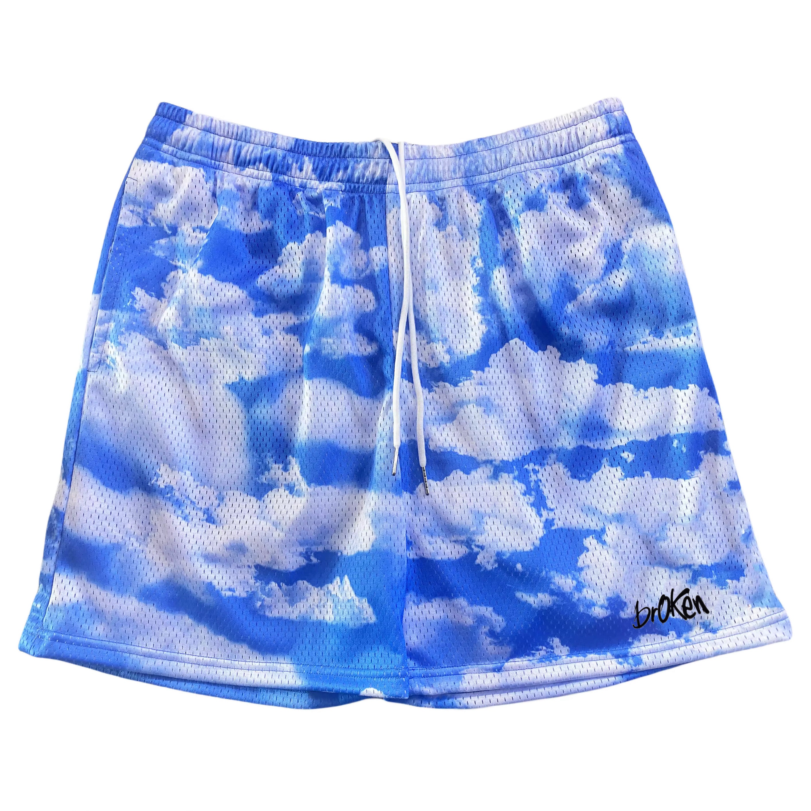 Men’s brOKen 5 Inch Mesh Shorts - Summer Sky