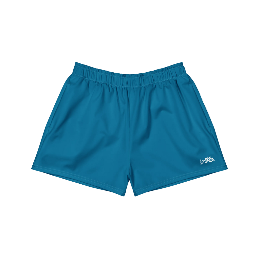 brOKen Basic Athletic Shorts - Sea Blue
