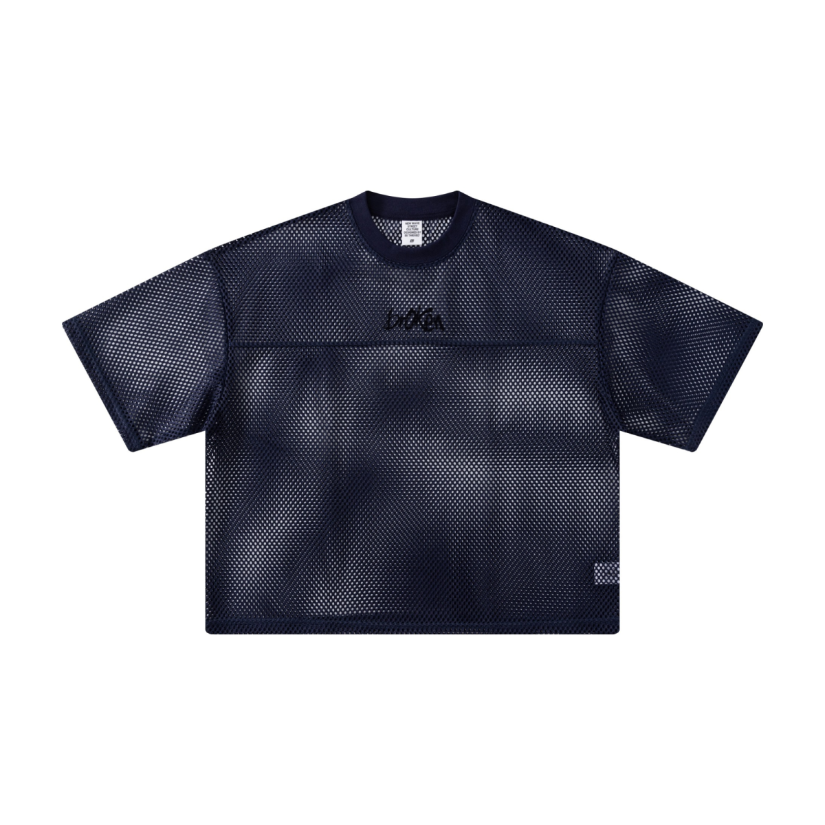 240GSM Men’s Boxy-Fit Mesh Layering T-Shirt Royal Blue