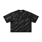 240GSM Men’s Boxy-Fit Mesh Layering T-Shirt Black