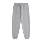 345GSM Unisex Fleece-Lined Clean Solid Drawstring Jogger Sweatpants Light Grey