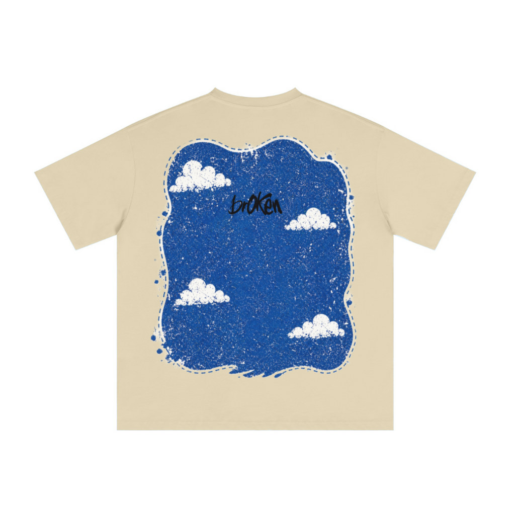 235GSM Men's cool-touch Crew Neck T-shirt Light yellow