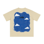 235GSM Men's cool-touch Crew Neck T-shirt Light yellow