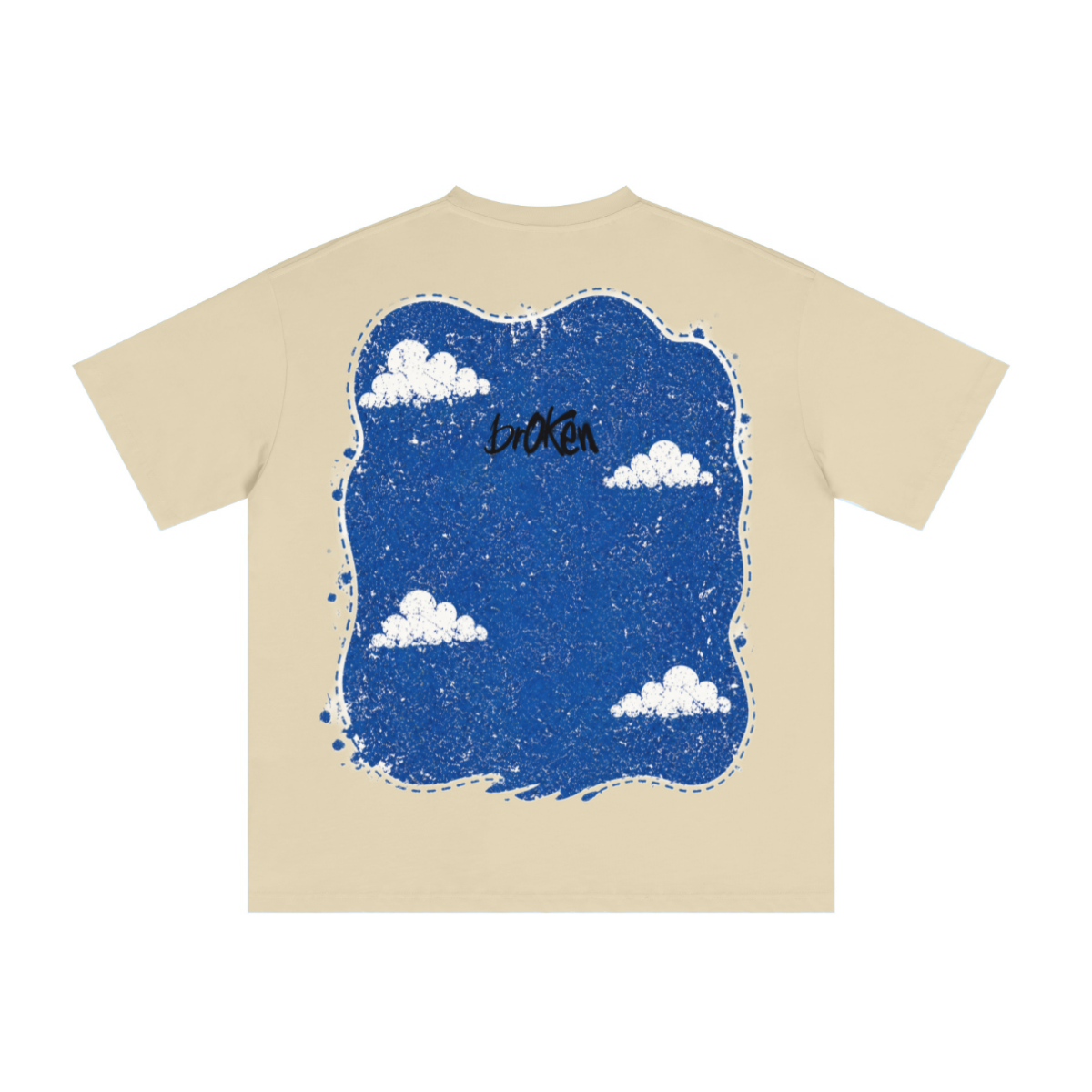 235GSM Men's cool-touch Crew Neck T-shirt Light yellow