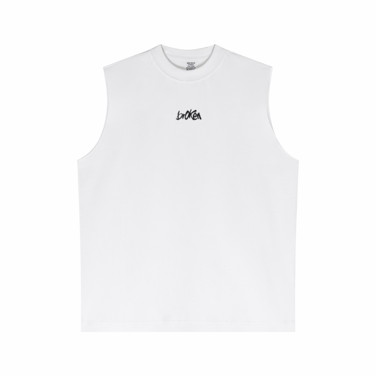 210GSM Unisex Cool-Feel Low-Weight Tank Top White