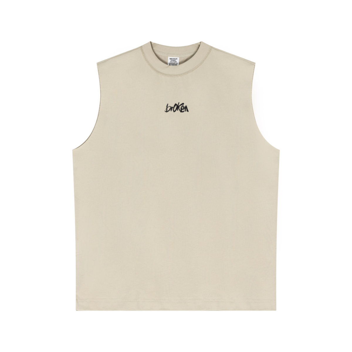210GSM Unisex Cool-Feel Low-Weight Tank Top Wheat