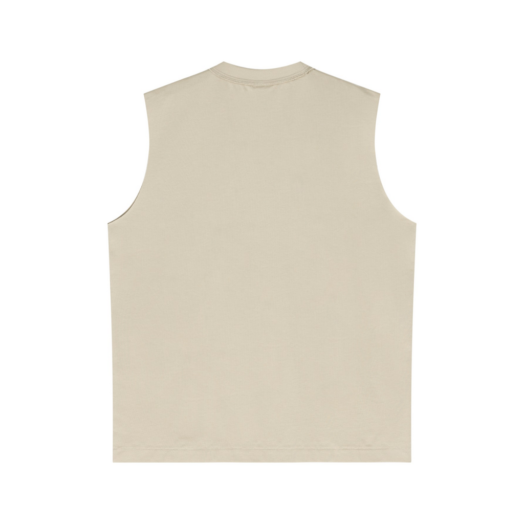 210GSM Unisex Cool-Feel Low-Weight Tank Top Wheat