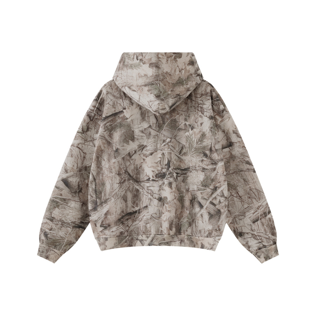 340GSM Men’s Heat-Transfer Desert Camouflage Hoodie Branch Camouflage