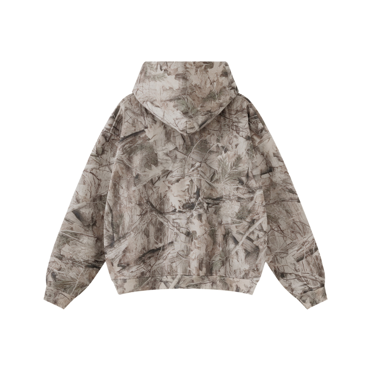 340GSM Men’s Heat-Transfer Desert Camouflage Hoodie Branch Camouflage