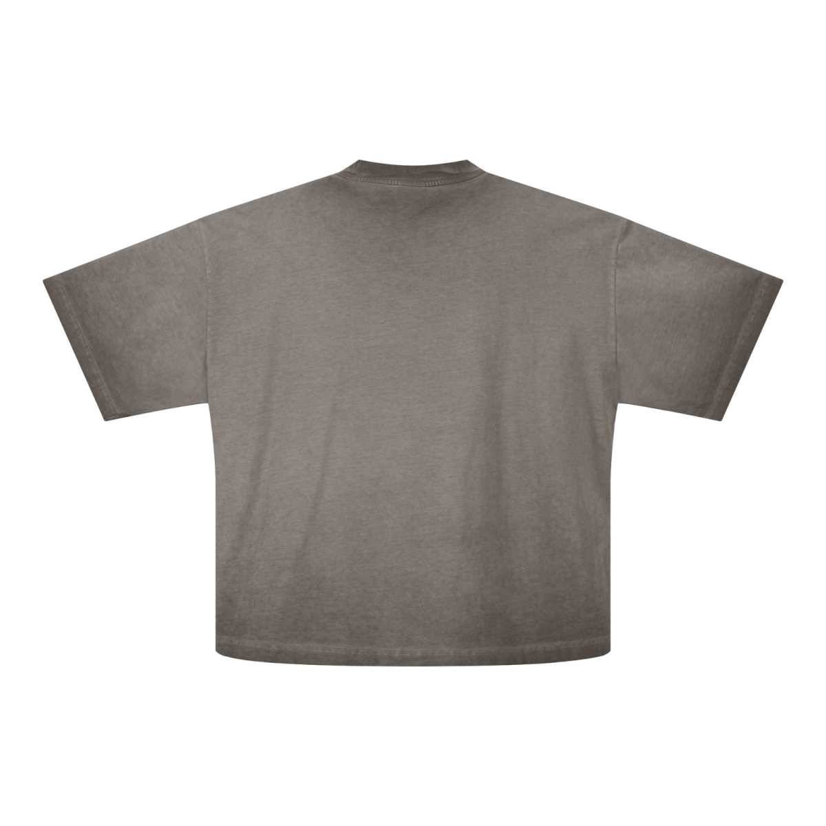 275GSM Unisex Boxy-Fit Fried-Color Vintage-Wash Loose T-shirt Washed Coffee