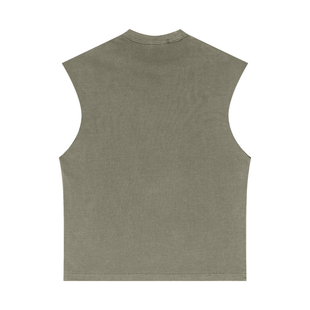 275GSM Unisex Vintage-Wash 100% Cotton Plain Tank Top Light green