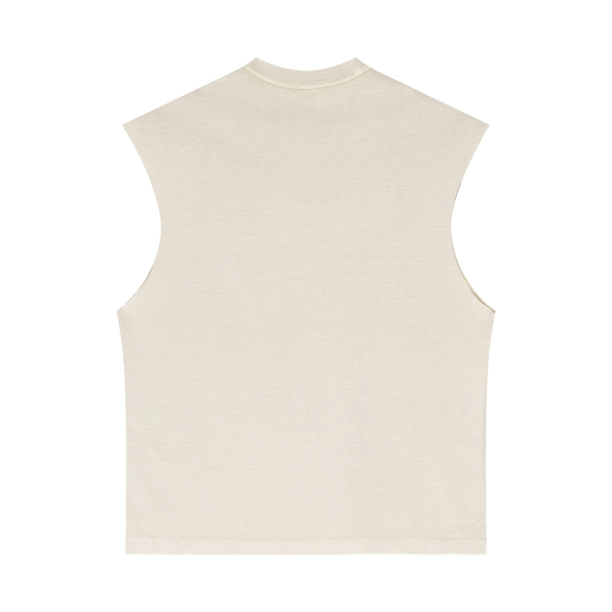 275GSM Unisex Vintage-Wash 100% Cotton Plain Tank Top Almond Grey