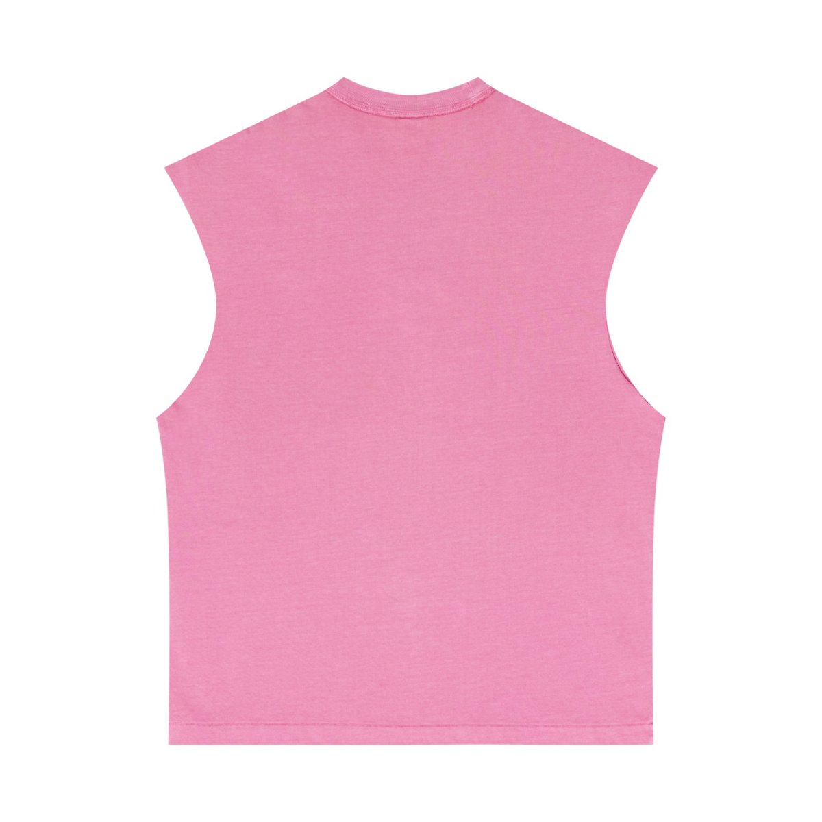 275GSM Unisex Vintage-Wash 100% Cotton Plain Tank Top Rose Pink