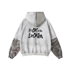 340GSM Men’s Faux-Two-Piece Heat-Transfer Desert Camo Panel Hoodie White