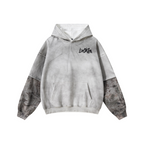 340GSM Men’s Faux-Two-Piece Heat-Transfer Desert Camo Panel Hoodie White