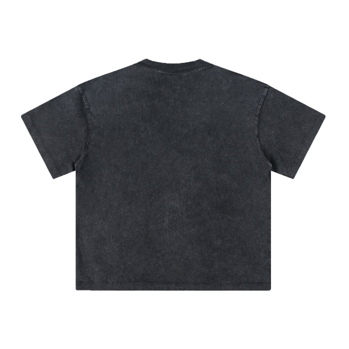 260GSM Unisex Heavyweight Re-Washed Distressed Crew Neck T-shirt Snowflake