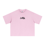 240GSM Men’s Ice-Feel Sorona Boxy-Fit Solid-Color Loose T-shirt Pink