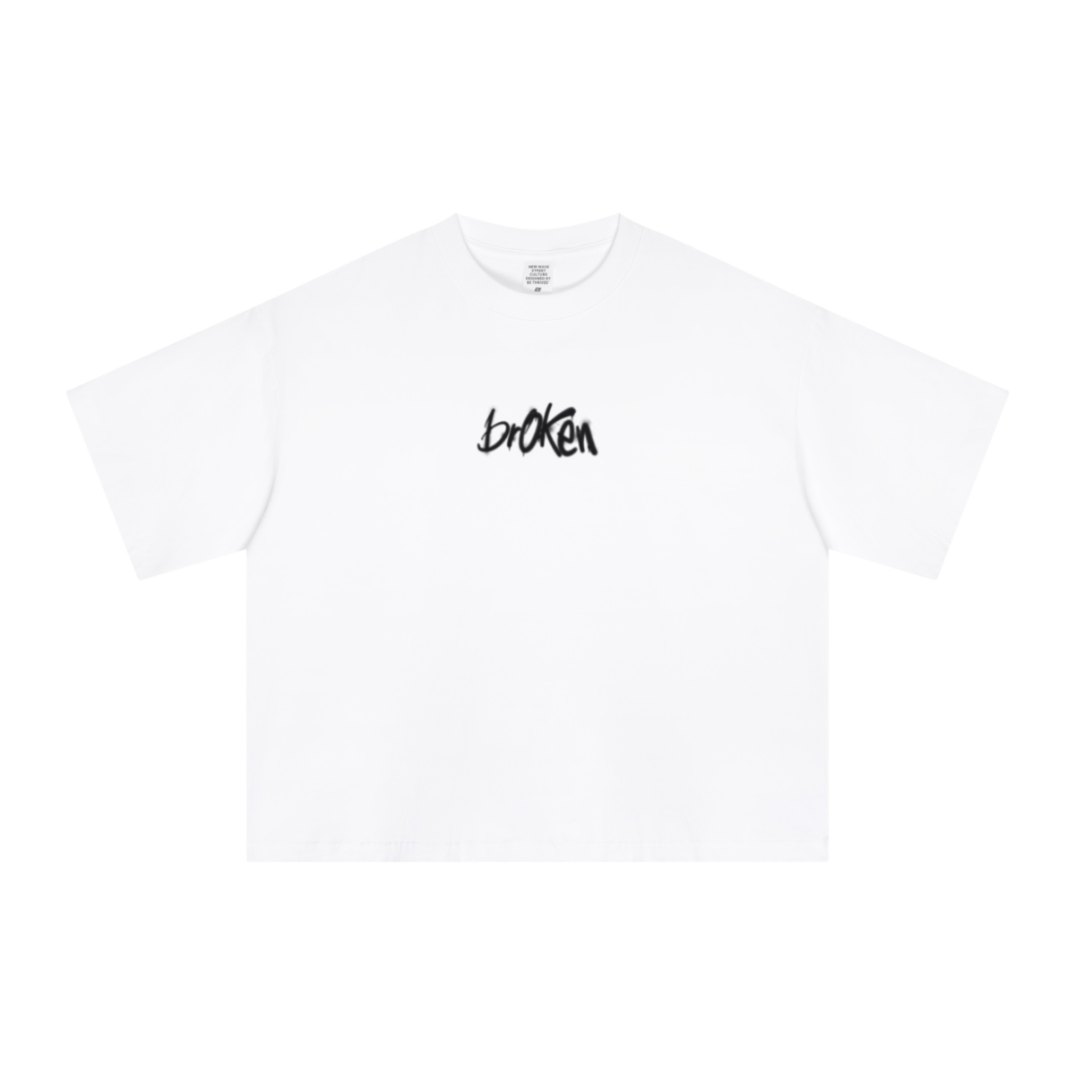 240GSM Men’s Ice-Feel Sorona Boxy-Fit Solid-Color Loose T-shirt Off White