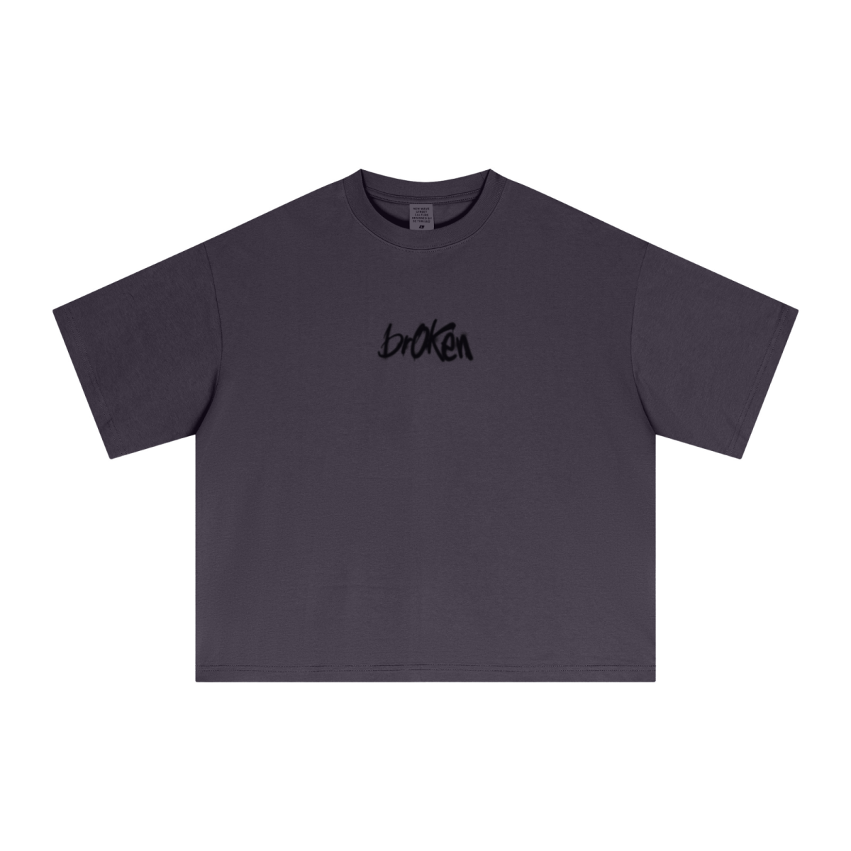 240GSM Men’s Ice-Feel Sorona Boxy-Fit Solid-Color Loose T-shirt Raspberry Purple