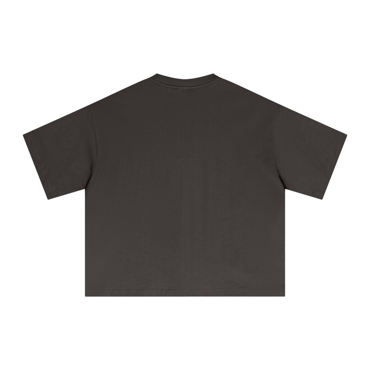 240GSM Men’s Ice-Feel Sorona Boxy-Fit Solid-Color Loose T-shirt Coffee