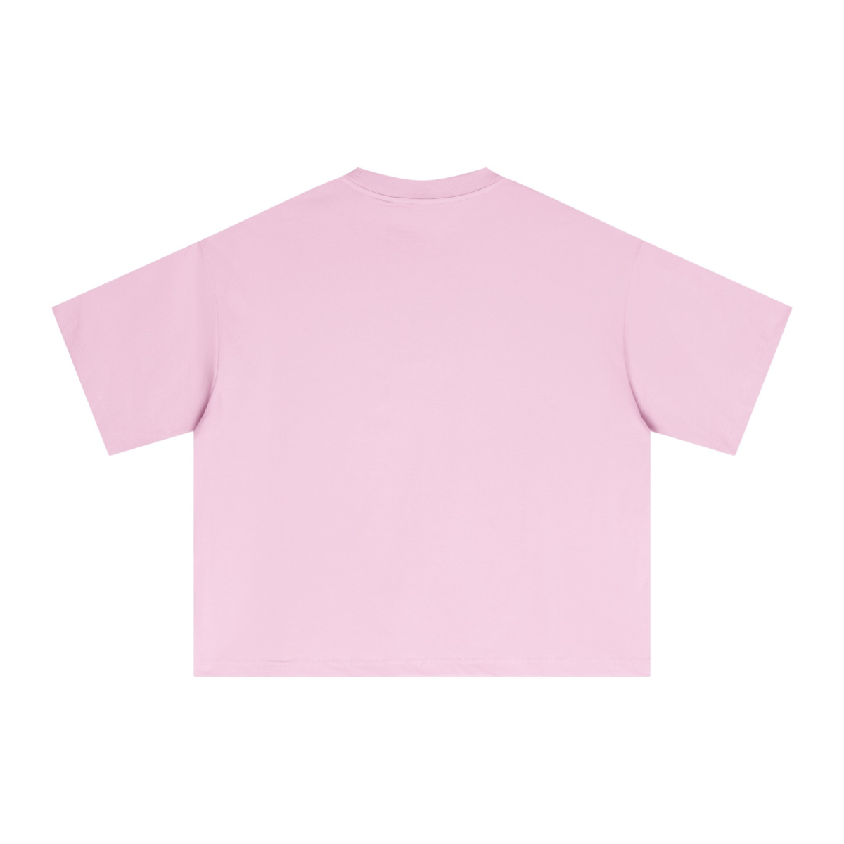 240GSM Men’s Ice-Feel Sorona Boxy-Fit Solid-Color Loose T-shirt Pink