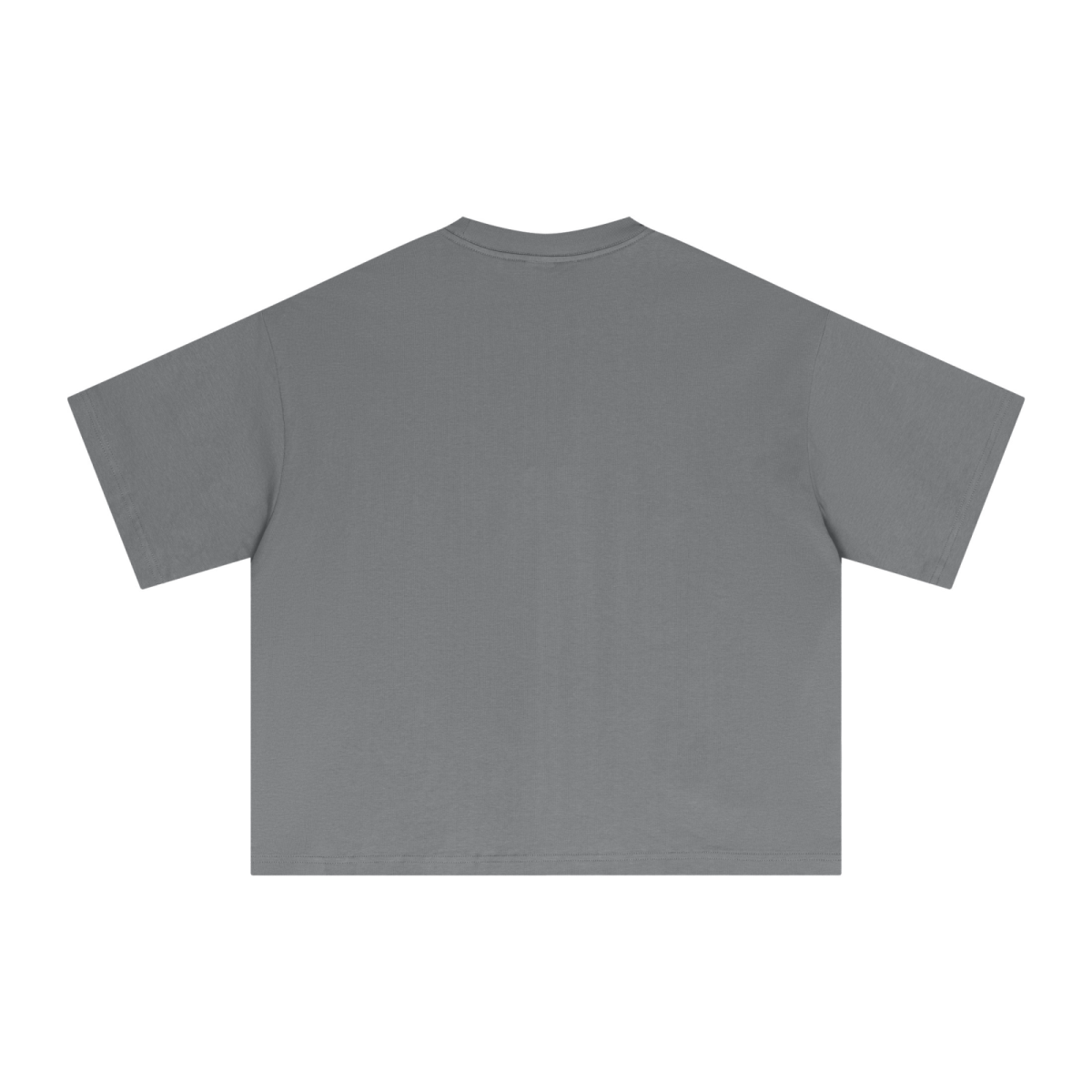 240GSM Men’s Ice-Feel Sorona Boxy-Fit Solid-Color Loose T-shirt Grey