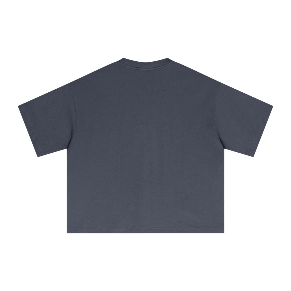 240GSM Men’s Ice-Feel Sorona Boxy-Fit Solid-Color Loose T-shirt Misty Blue