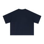 240GSM Men’s Ice-Feel Sorona Boxy-Fit Solid-Color Loose T-shirt Midnight Blue