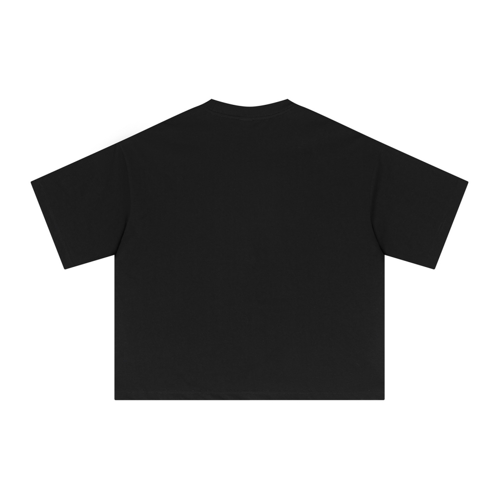 240GSM Men’s Ice-Feel Sorona Boxy-Fit Solid-Color Loose T-shirt Black