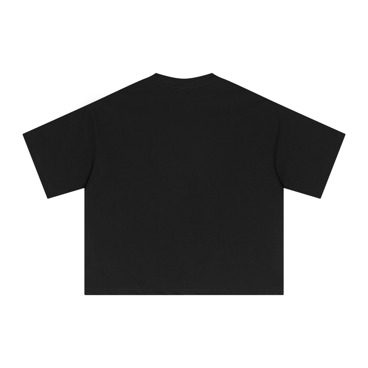 240GSM Men’s Ice-Feel Sorona Boxy-Fit Solid-Color Loose T-shirt Black