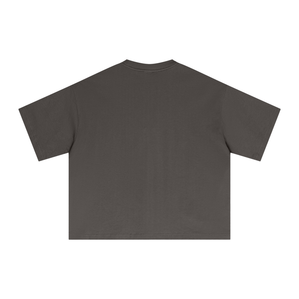 240GSM Men’s Ice-Feel Sorona Boxy-Fit Solid-Color Loose T-shirt Brown