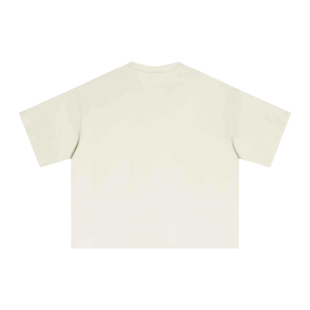 240GSM Men’s Ice-Feel Sorona Boxy-Fit Solid-Color Loose T-shirt Light Apricot
