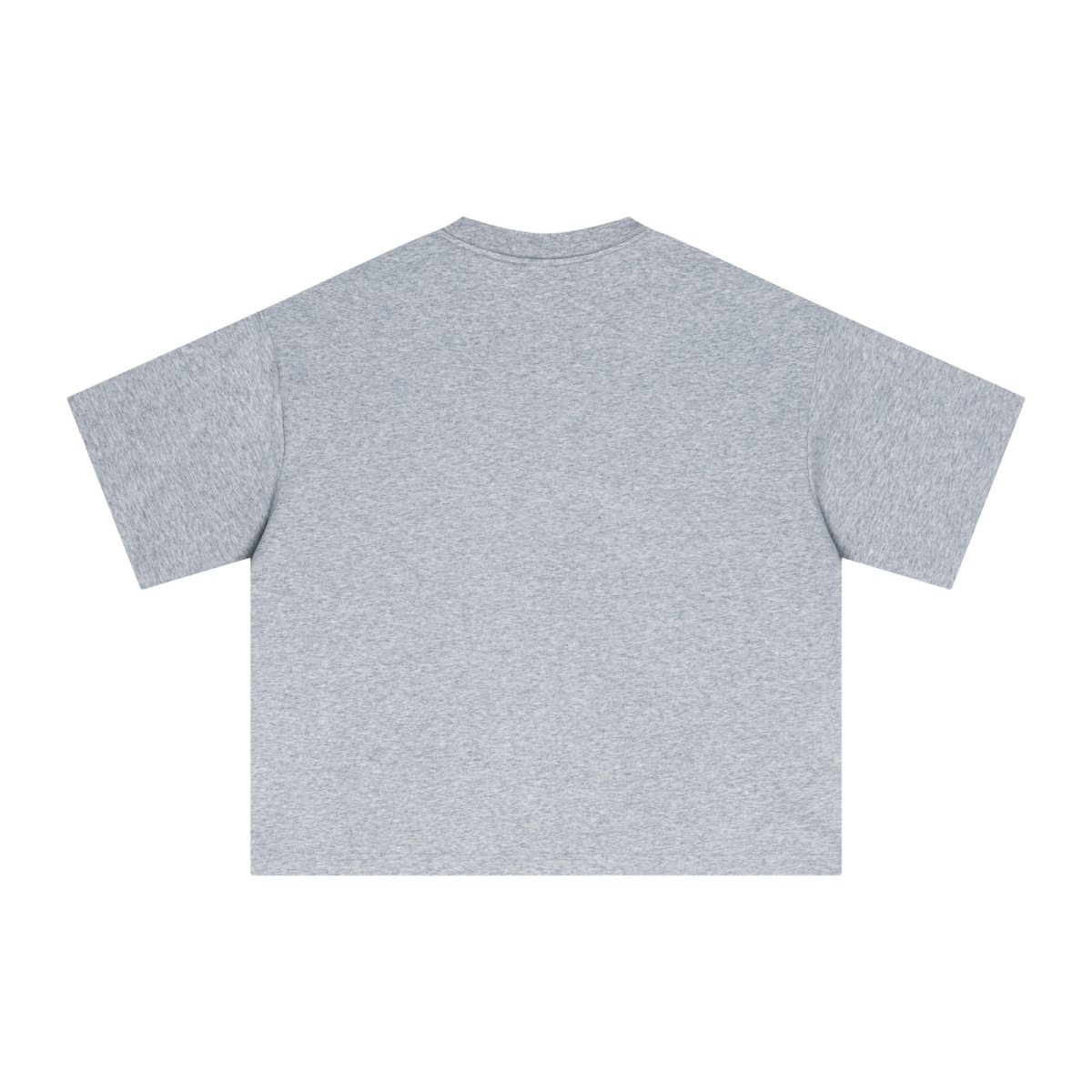 240GSM Men’s Ice-Feel Sorona Boxy-Fit Solid-Color Loose T-shirt Heathered Grey