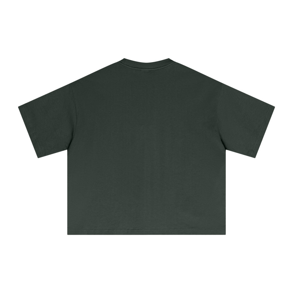 240GSM Men’s Ice-Feel Sorona Boxy-Fit Solid-Color Loose T-shirt Rainforest Green