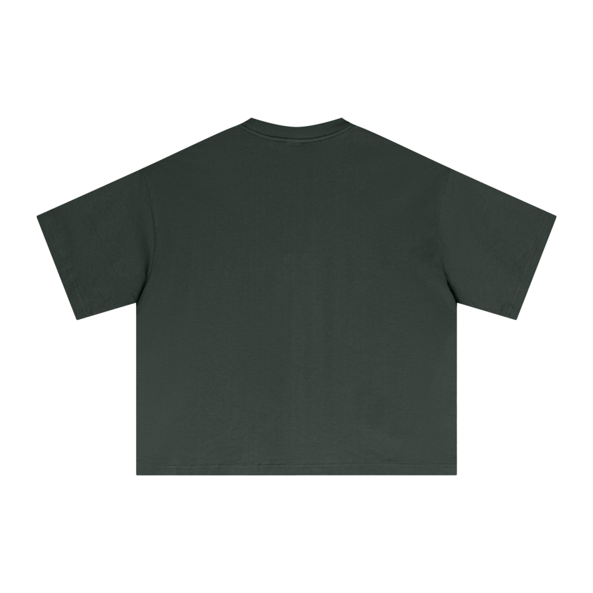 240GSM Men’s Ice-Feel Sorona Boxy-Fit Solid-Color Loose T-shirt Rainforest Green