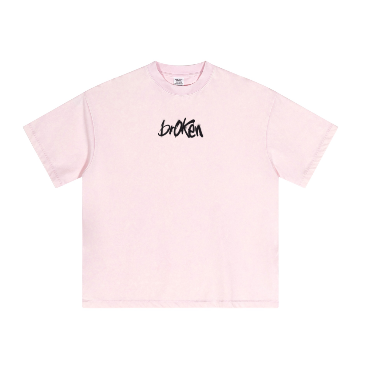 230GSM Unisex Cool-Touch Dopamine Colorway Washed T-shirt Pink