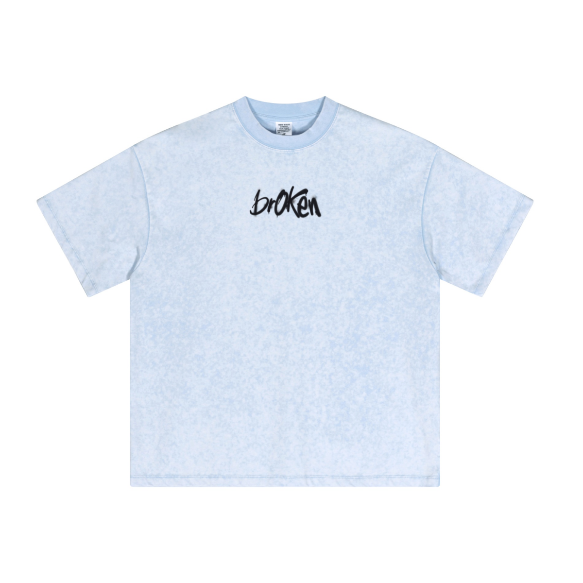 230GSM Unisex Cool-Touch Dopamine Colorway Washed T-shirt Sky Blue