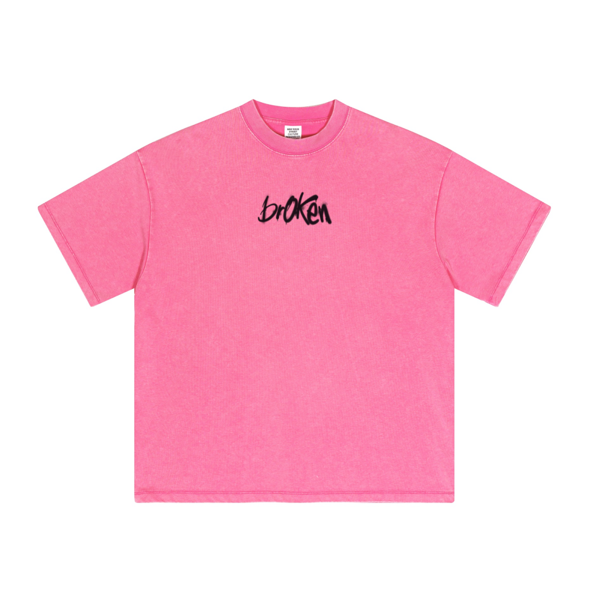 230GSM Unisex Cool-Touch Dopamine Colorway Washed T-shirt Y2K Rose Pink