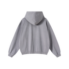 480GSM Men's Heavyweight Pigment-Wash Pullover Hoodie Medium Grey