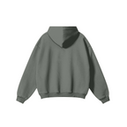 345GSM Women's Heavyweight Solid-Color Hoodie Gray
