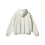 345GSM Women's Heavyweight Solid-Color Hoodie Oatmeal