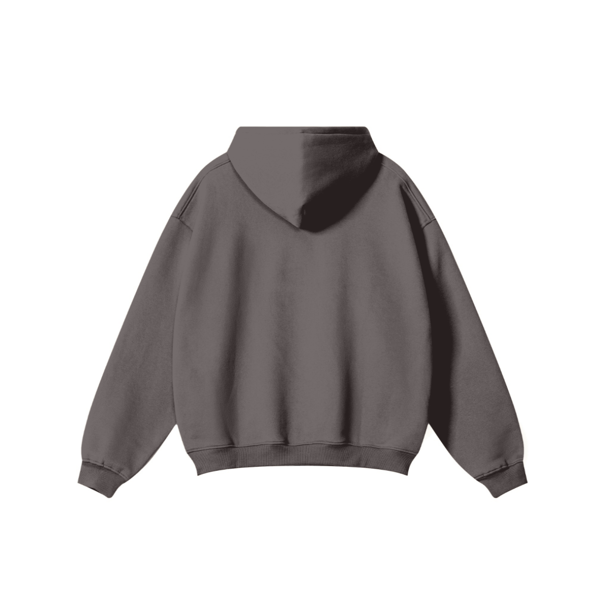 345GSM Women's Heavyweight Solid-Color Hoodie Plum Purple